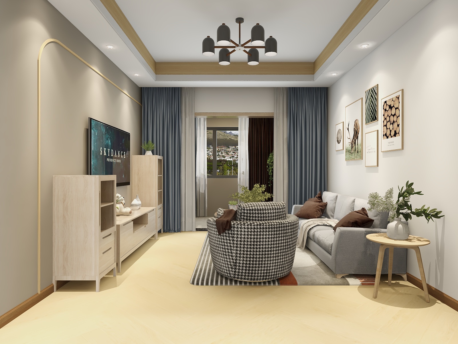 星烁玉影-清新原木风-装修设计方案