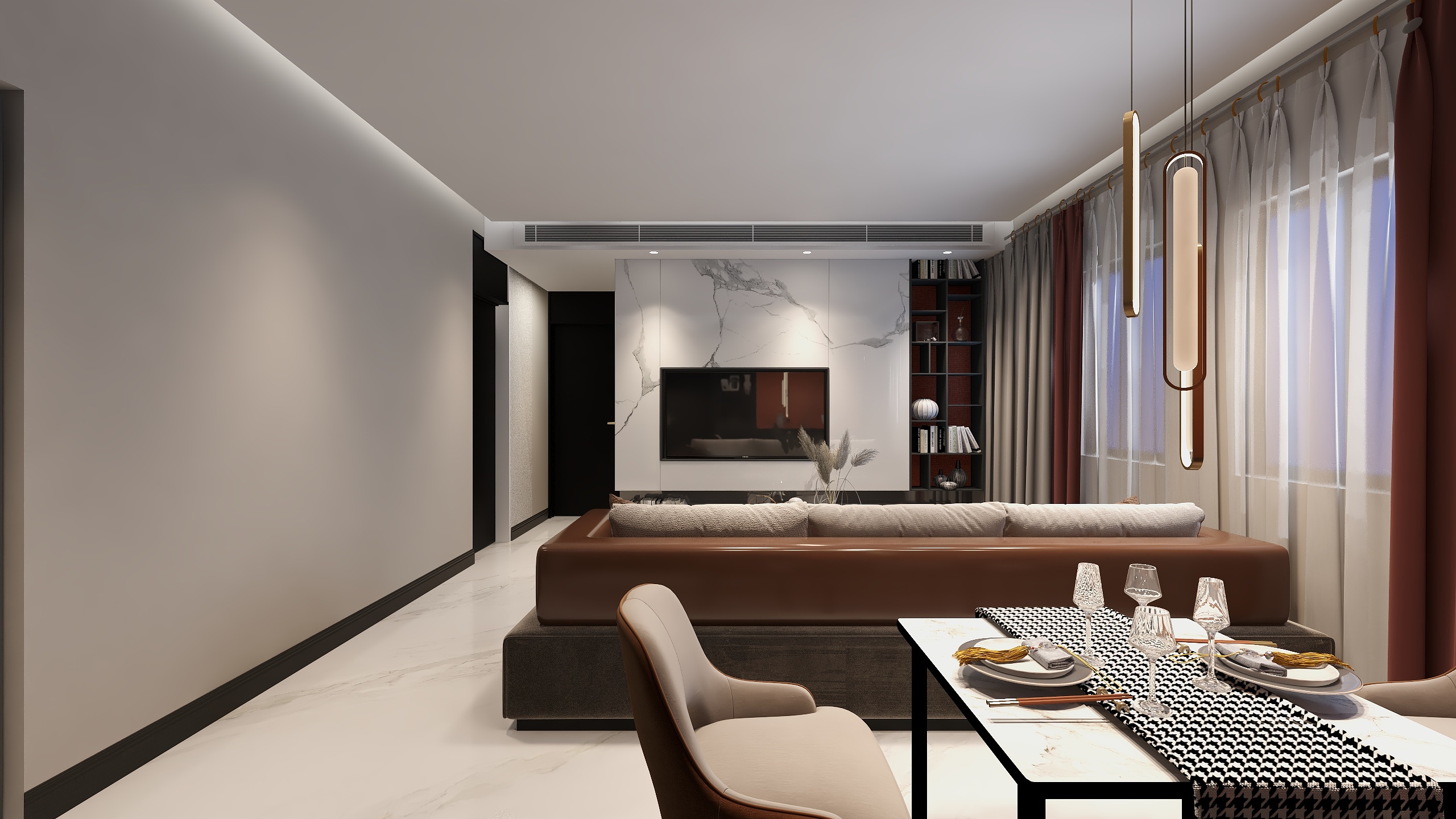 消防设计师刘蕊-瑞和园89.50㎡B户型3室2厅1卫-装修设计方案