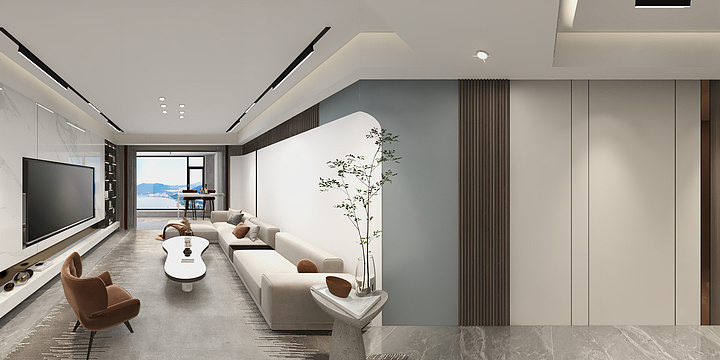 顾莹莹-水岸佳苑119户型.dwg-装修设计方案