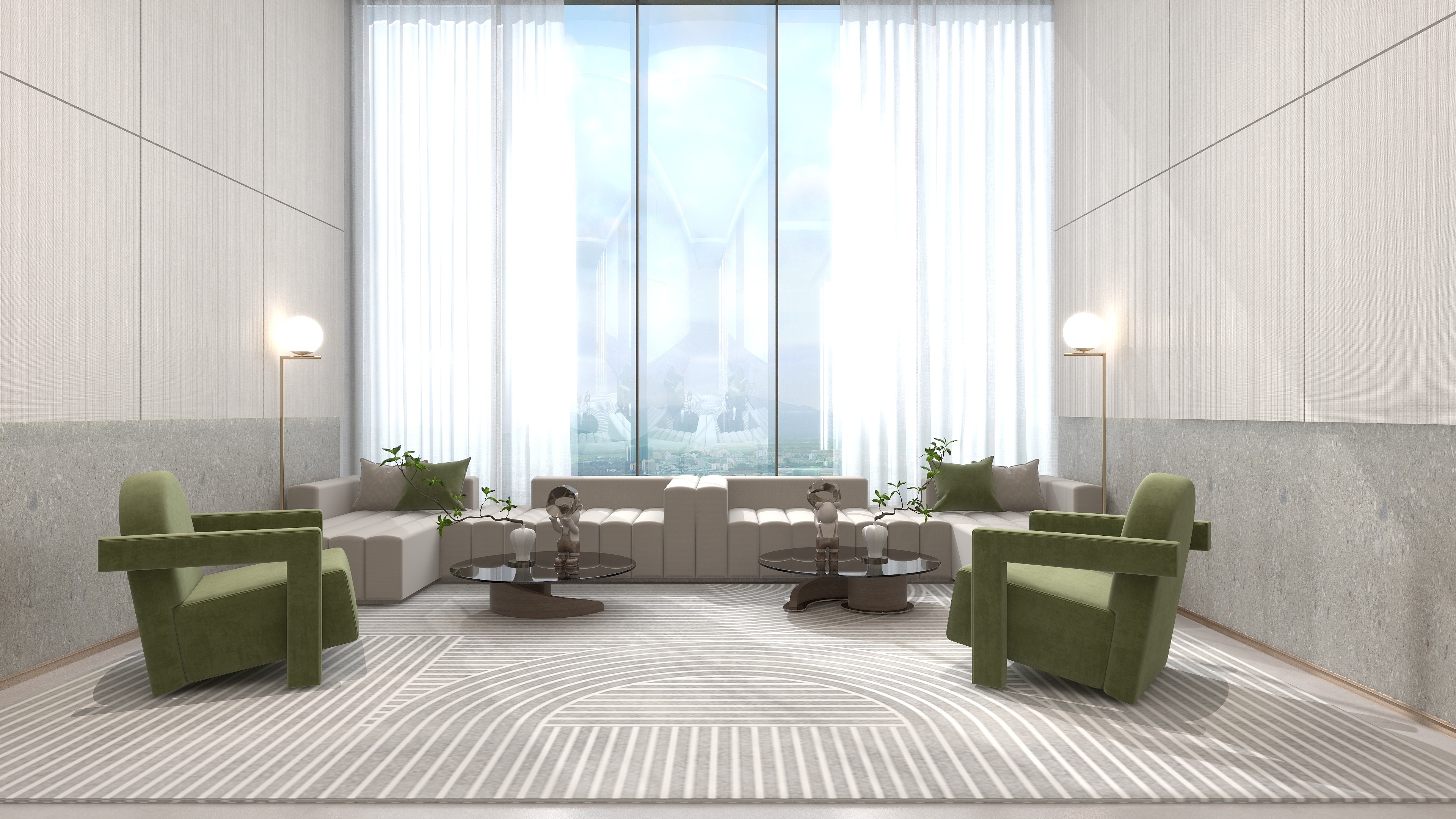 武嫣-办公一层大堂-装修设计方案