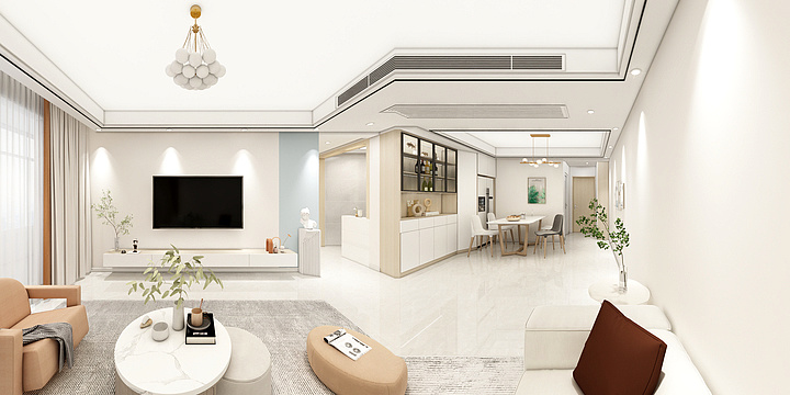 匠心设计李老师-天福E区中间户-装修设计方案