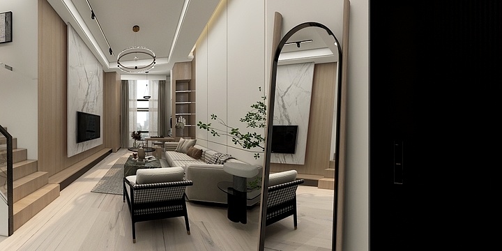 全景效果图案例--松江新桥首府.dwg-副本-装修设计方案