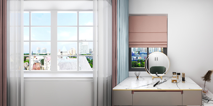 欧瀚装饰室内空间设计-德信海德公园83.00㎡A2’3室2厅1卫1厨-装修设计方案