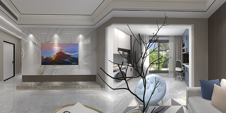 南国鼎峰-设计-茶乡23H一单元504-装修设计方案