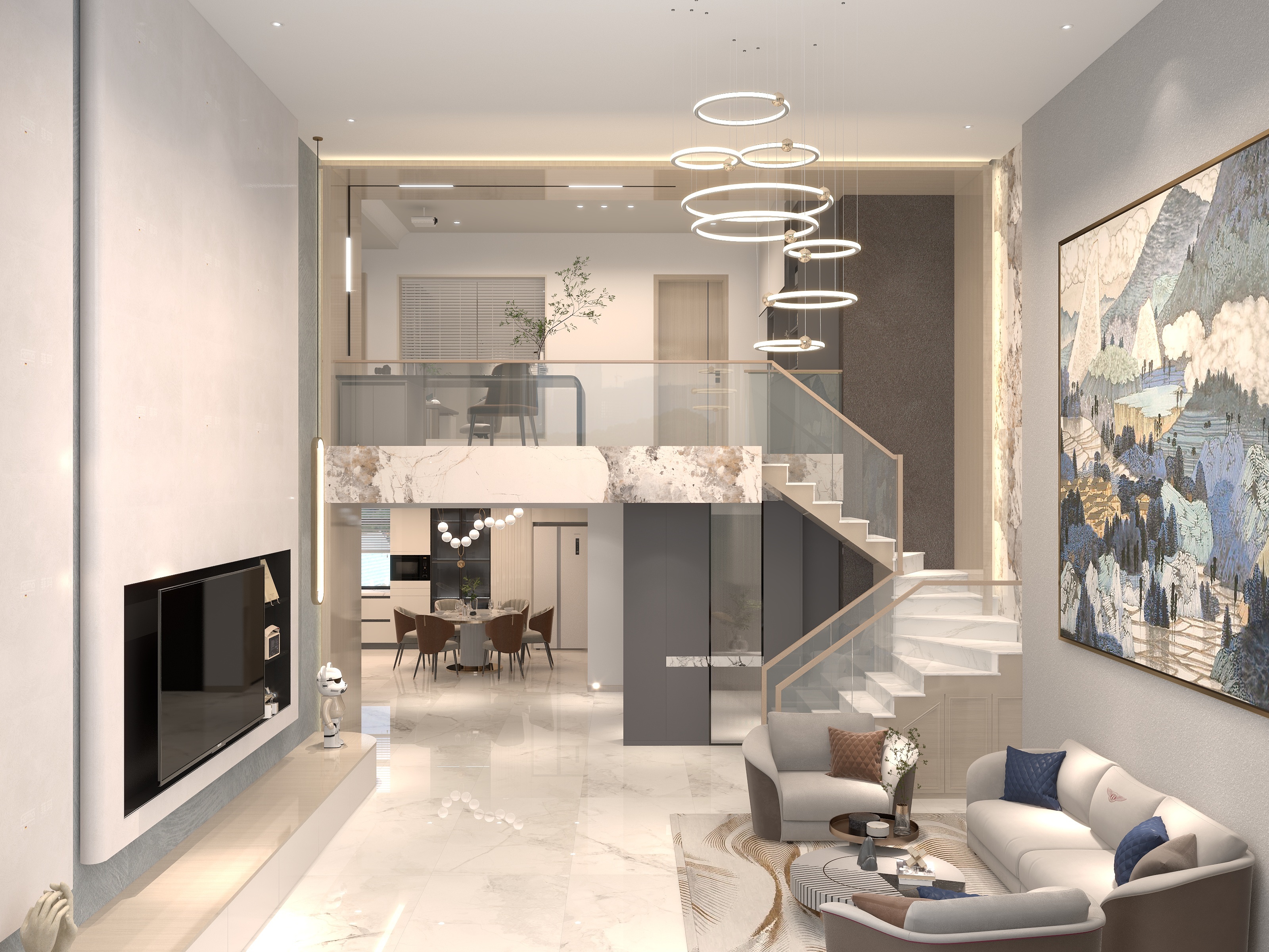 刘欢-紫檀山（159㎡现代简约）-装修设计方案