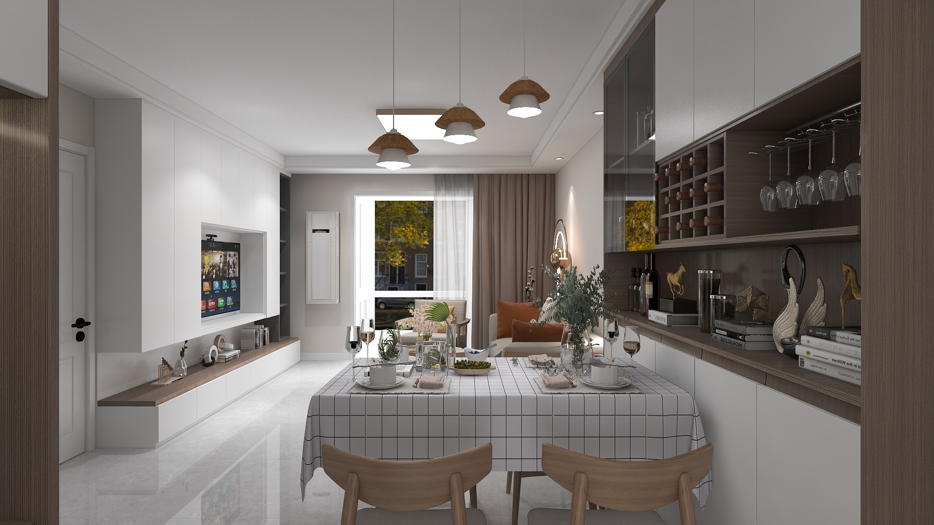 北京艺德美家装饰设计有限公司-85㎡现代简约两居室，简约不简单-装修设计方案