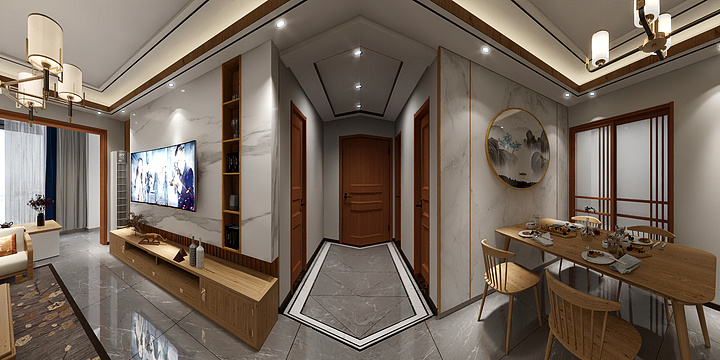 室内空间设计师王淼-山湖语6-1005-装修设计方案