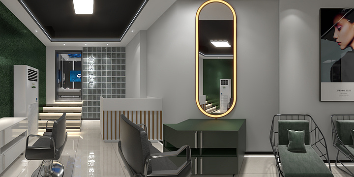子云s-理发店-装修设计方案