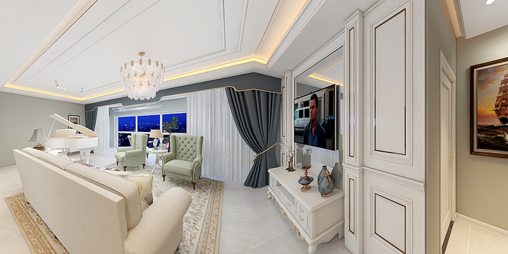 Fangcun_-小小演奏家-美式-三居-装修设计方案