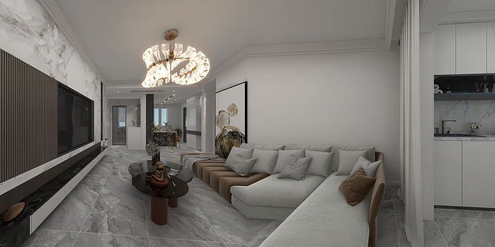 小冯在郑州干装修-港区150平方-装修设计方案