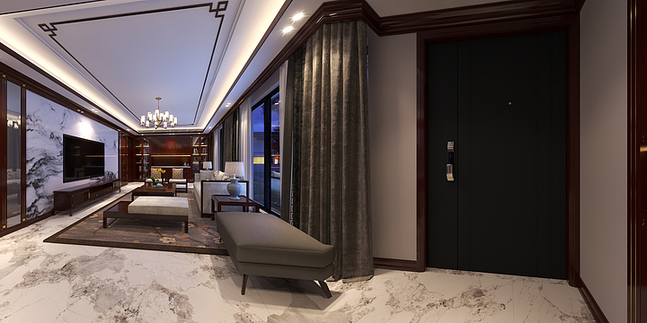 XCSJA-索菲亚丨曙光新村别墅内景-装修设计方案