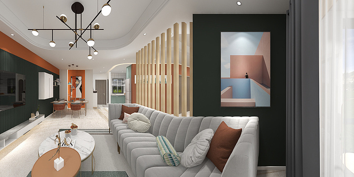 林深Des-海德公园83㎡｜北欧-装修设计方案