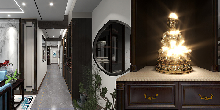 筑梦者Lin-高新苑1棟2501陈总豪宅-装修设计方案