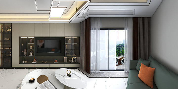 萧欢PCqk-中海・十里溪境-93户型-03户型设计-装修设计方案