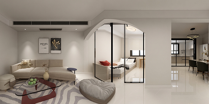 锦艺装饰Sammy-恒益小区201 三室两厅一卫-装修设计方案