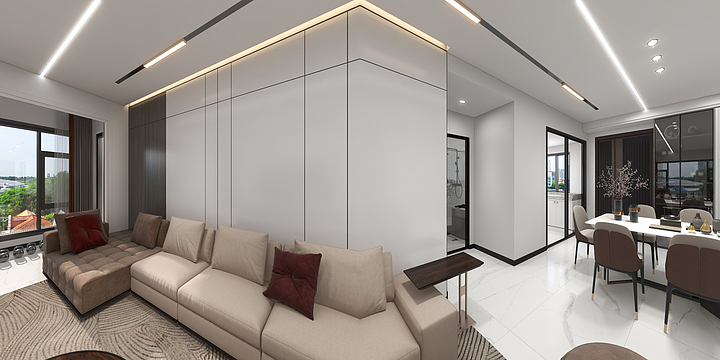 何处有-世纪花城现代-装修设计方案