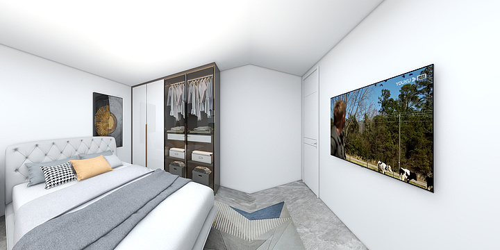 墨明夜-曦景长安102㎡2室-装修设计方案