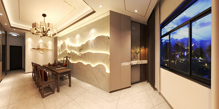 大卫设计工作室-茶室改造-轻奢风-副本-装修设计方案