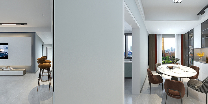 效果图账号1-珠江湾畔-诺丁山139㎡-装修设计方案