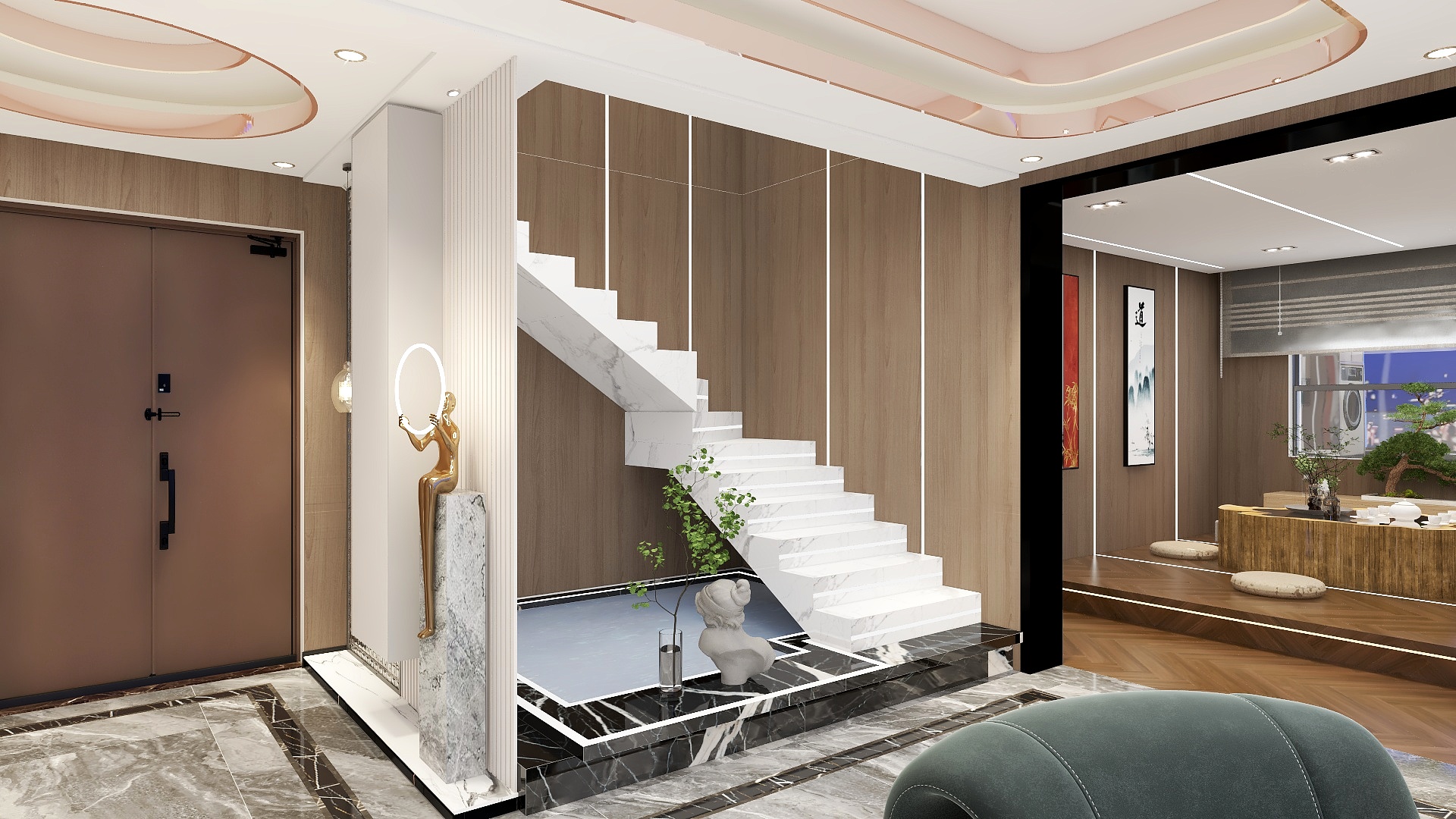 XR一DESIGN-2层别墅户型装修效果图