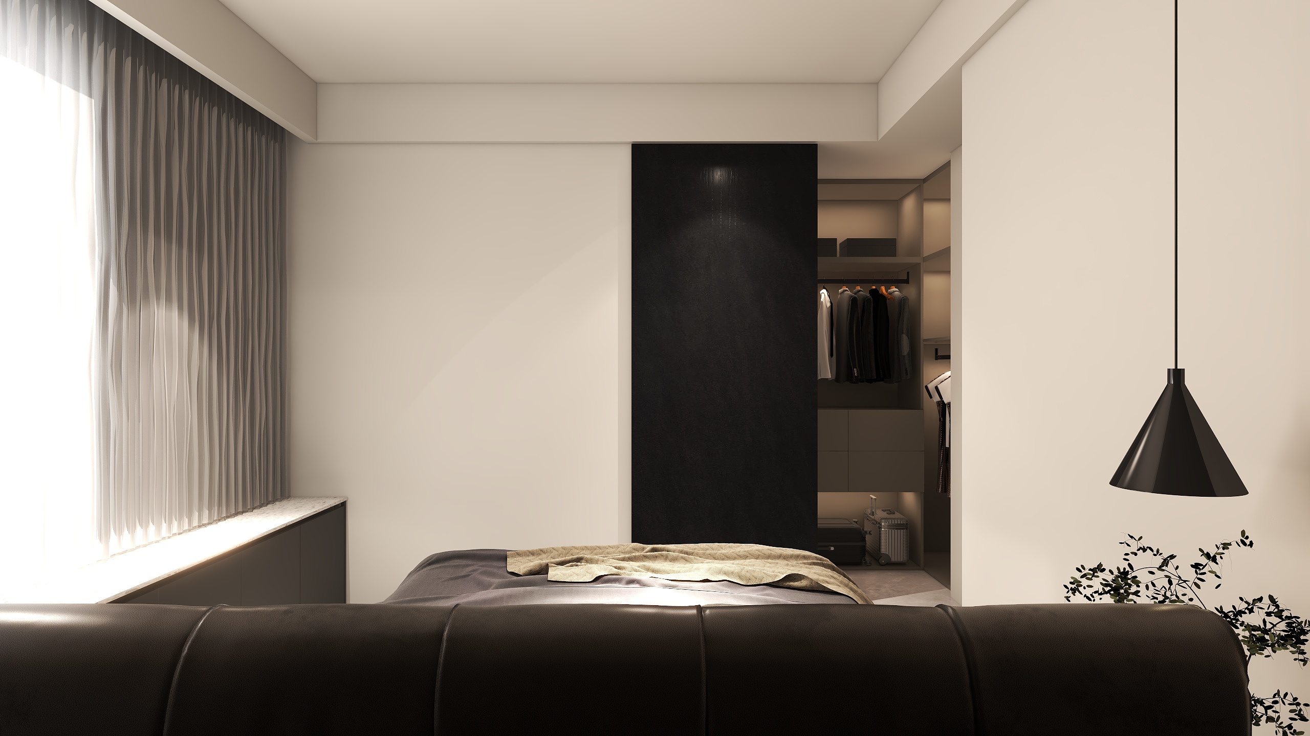 立心木作005-华厦中央公园7号楼主卧-装修设计方案