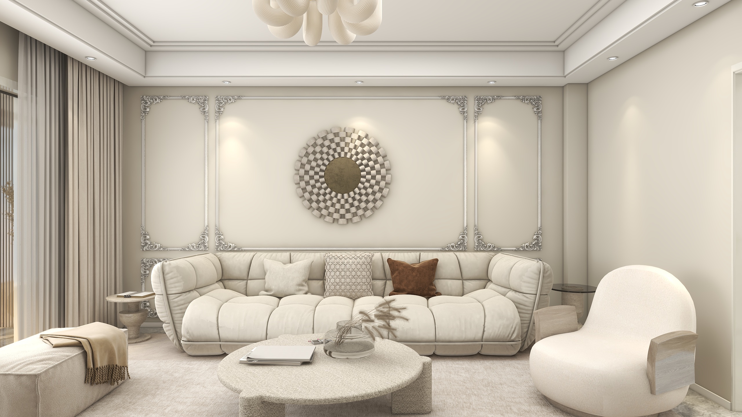 徵羽_DESIGN-御园洋房——法式装修效果图