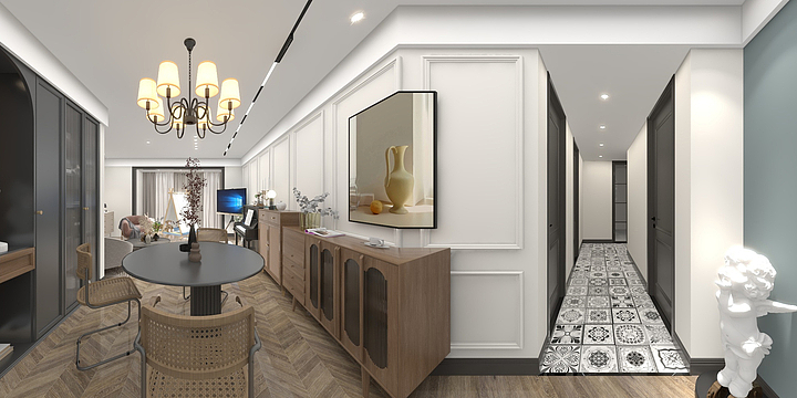 叱诧月海鱼鱼猫-有点小复古-装修设计方案