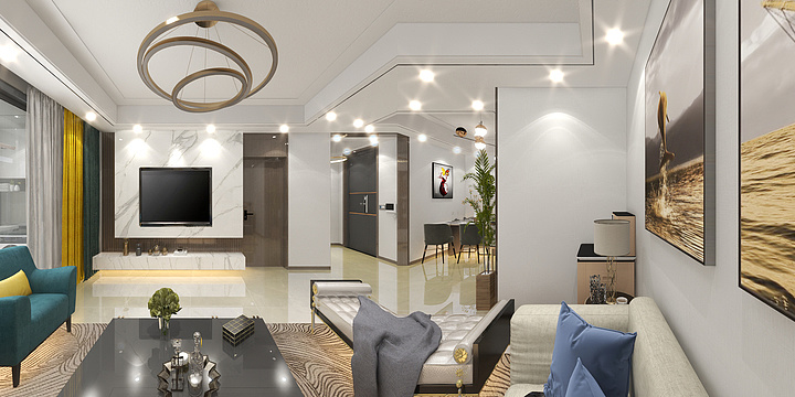 新乔居建材-临猗单元楼3层-装修设计方案