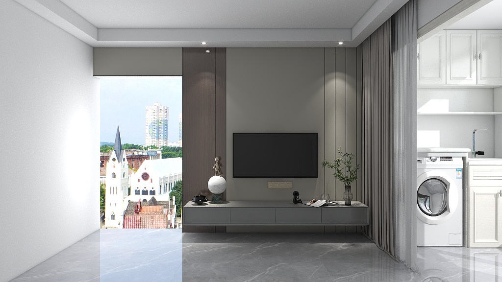 护墙板效果图设计-钟石35号-装修设计方案