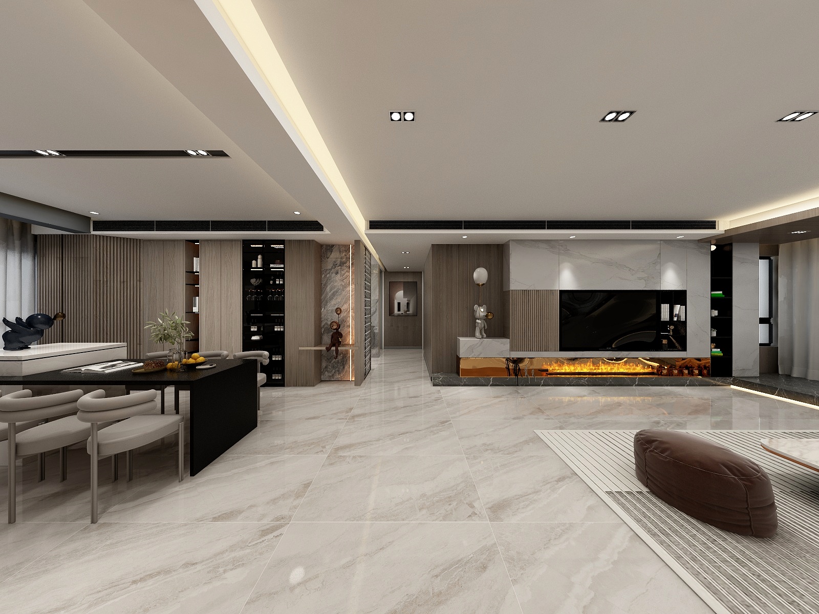 xmc资深设计师-现代简约163㎡4室-装修设计方案