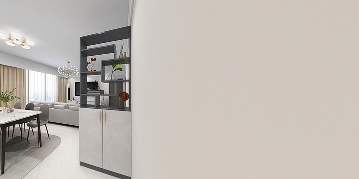 迁禧全屋定制中心-时代倾城9期1906-装修设计方案