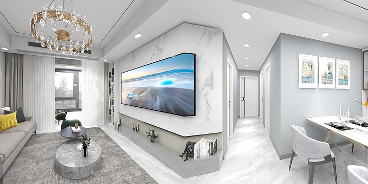 好仁装饰-衡麓花园111平户型图-装修设计方案