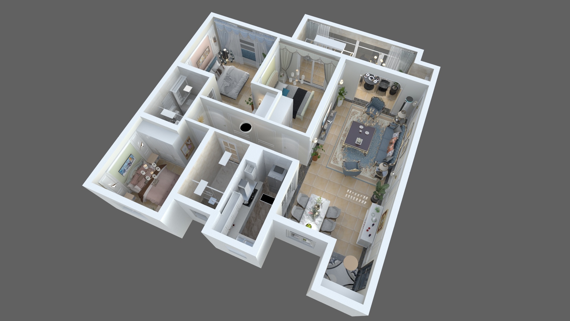 辉煌设计-五岳风华15#-1-201-装修设计方案