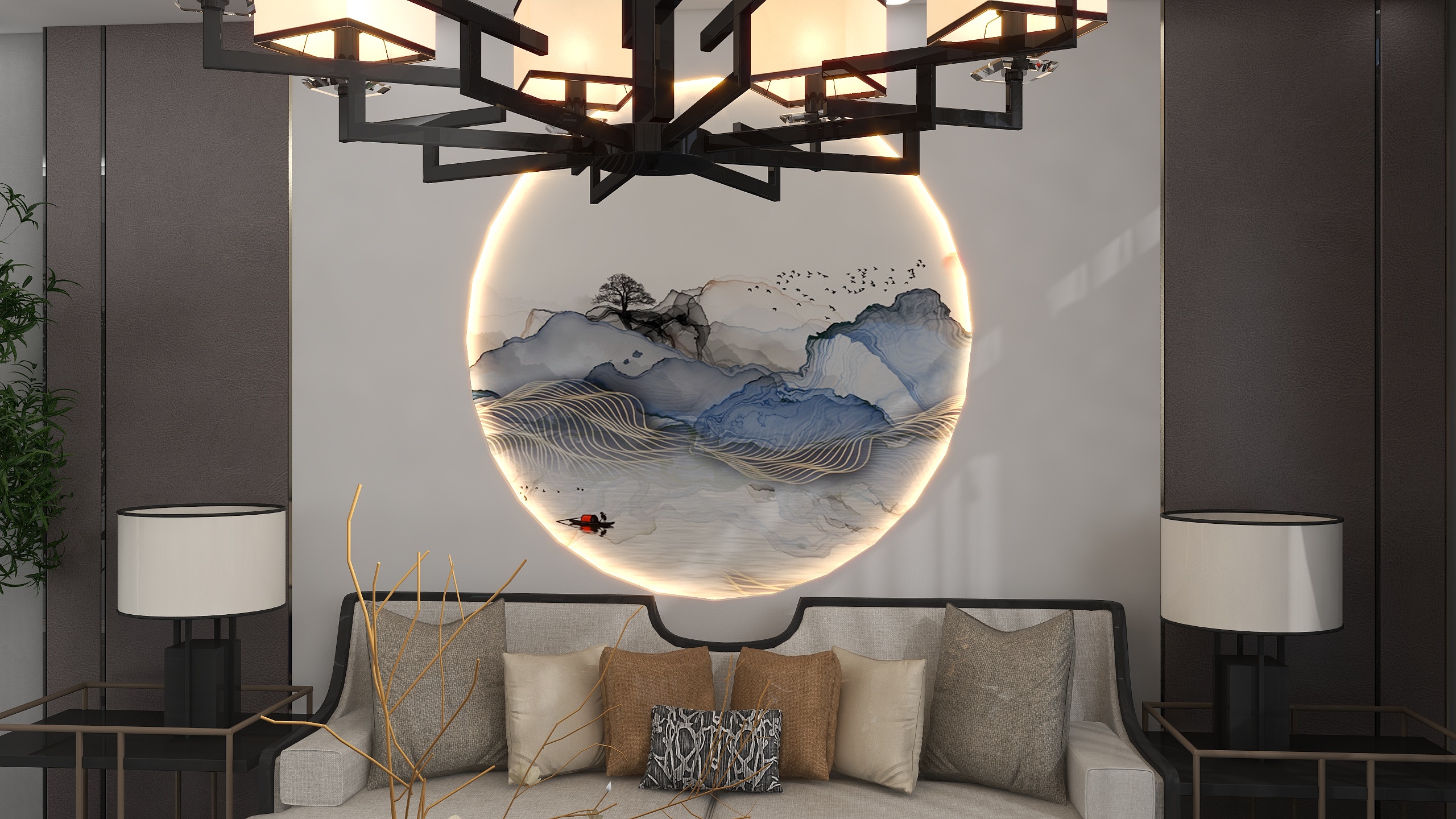 大理市木森装饰有限公司-平静的生活，新中式-装修设计方案