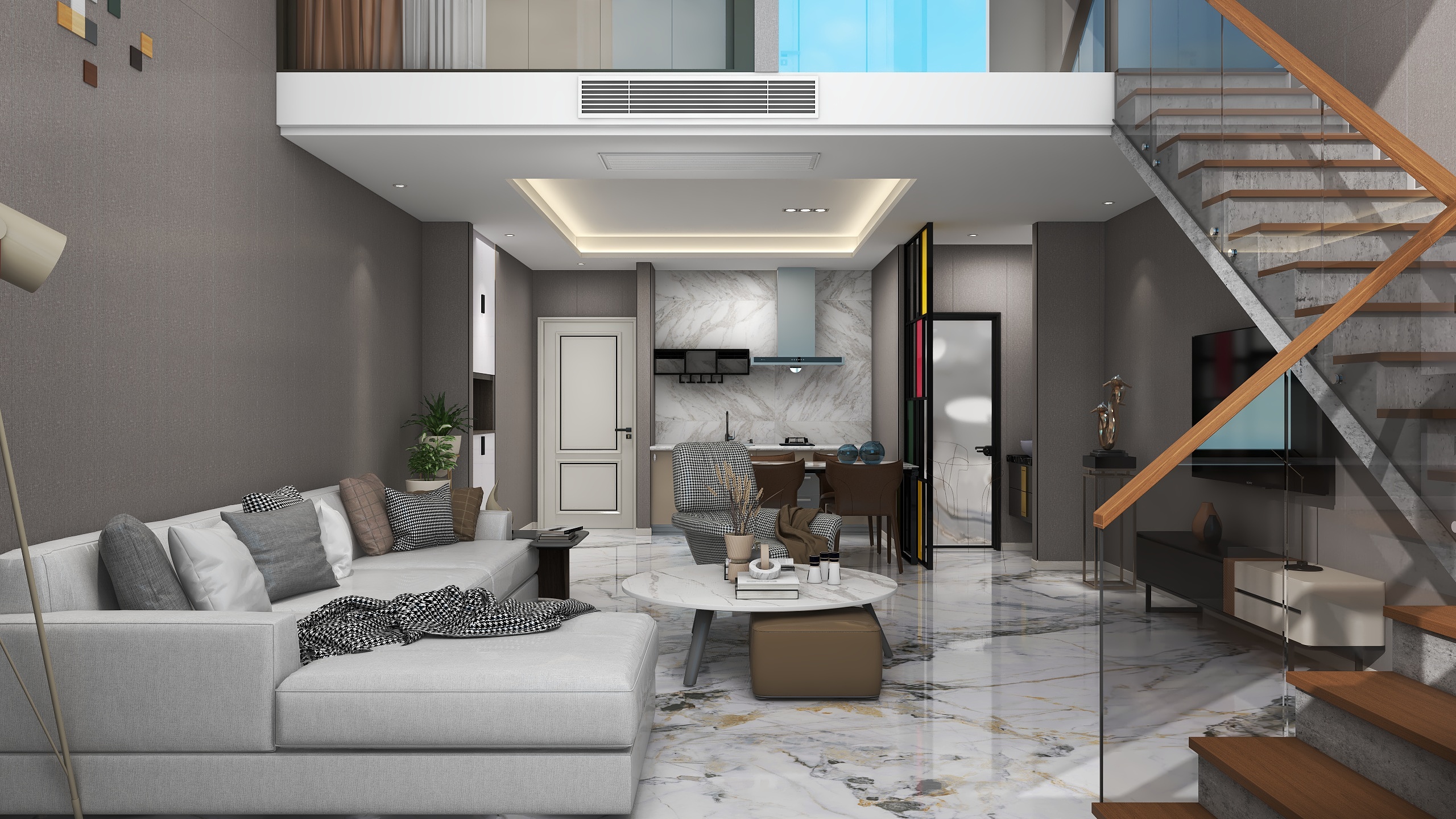 舍意装饰设计-时尚汇公寓-装修设计方案