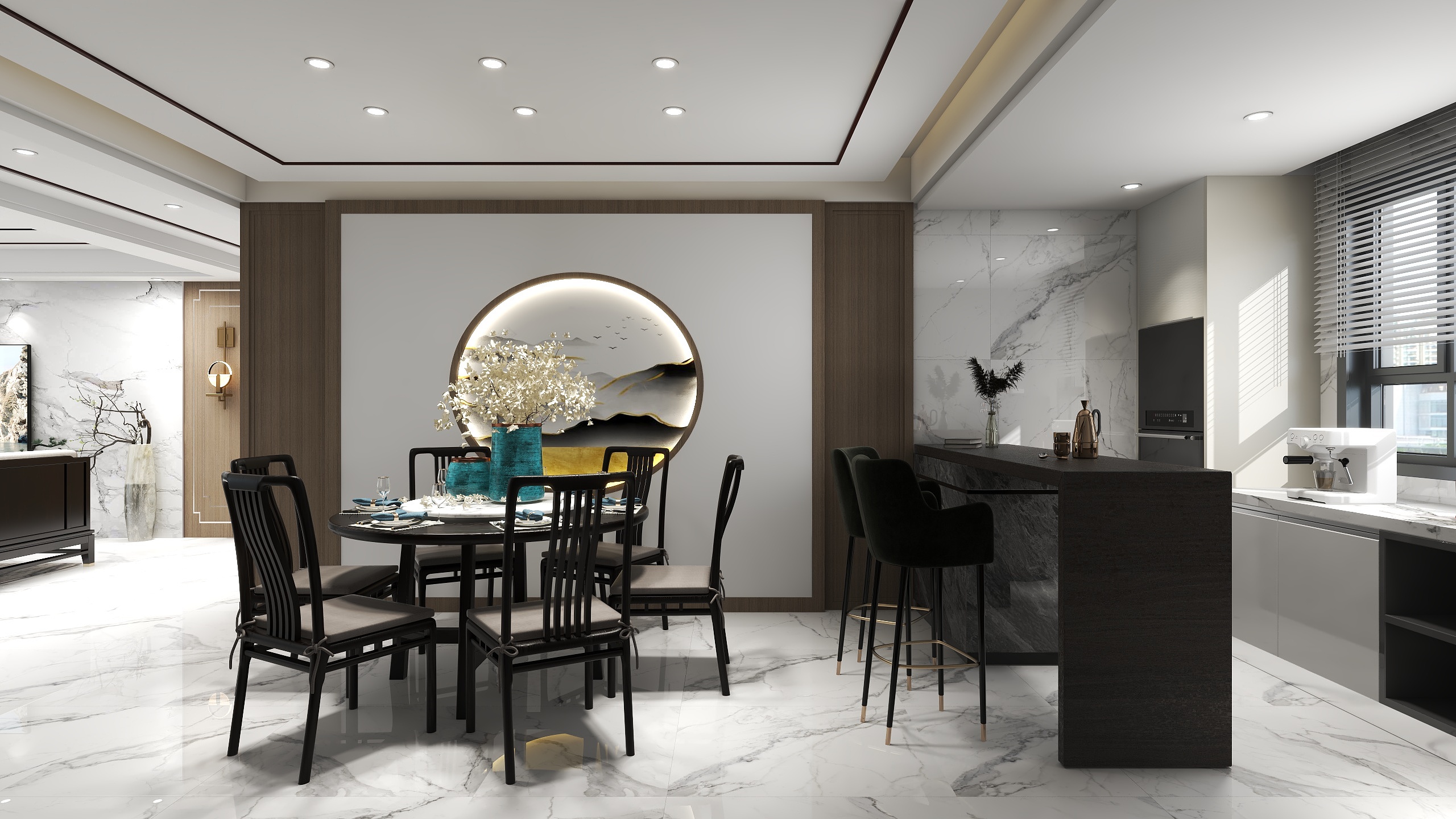 舒云设计-海珀兰轩-客厅主卧-装修设计方案