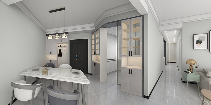 莒县山屿装饰-柳岸香苑100平-装修设计方案