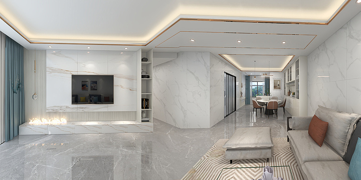 繁华的夜间-165㎡2室-装修设计方案