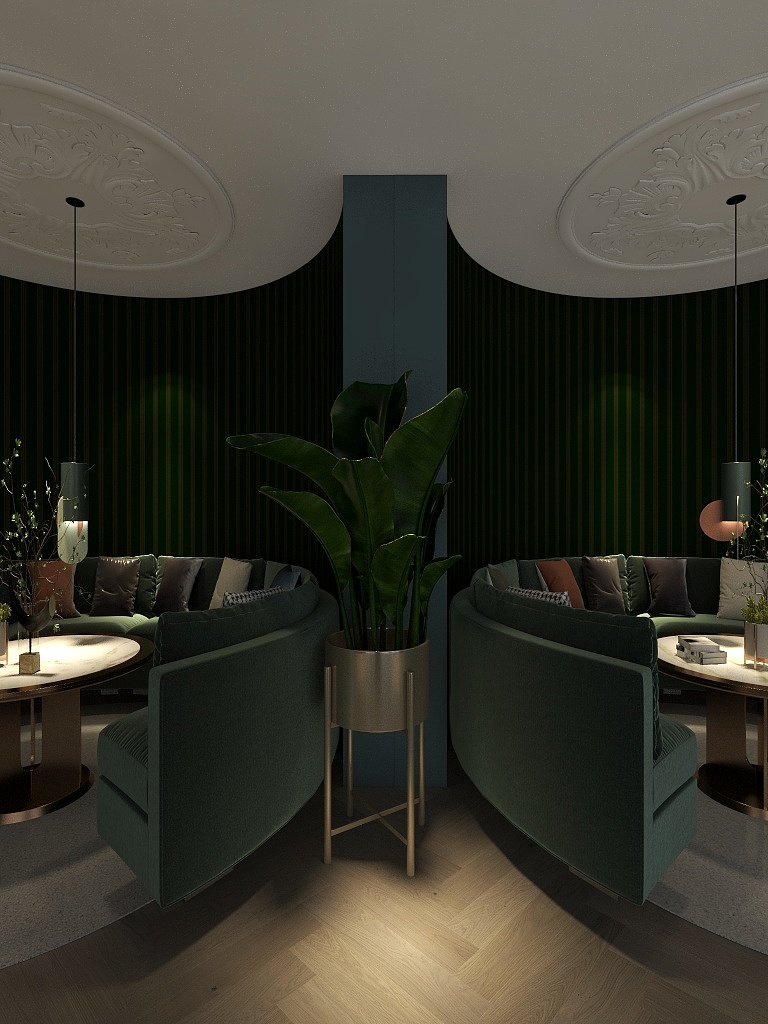 唐科-丝绒咖啡馆-装修设计方案