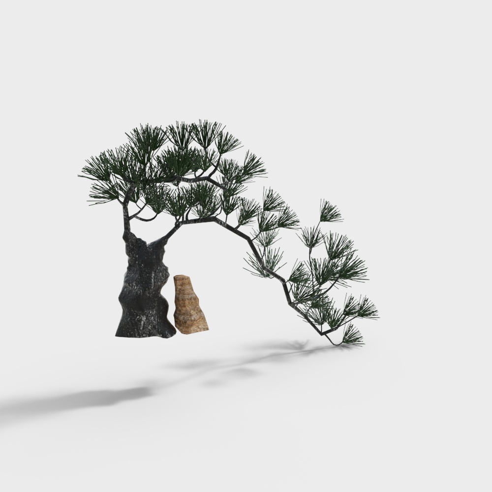 新中式工艺品雕塑树