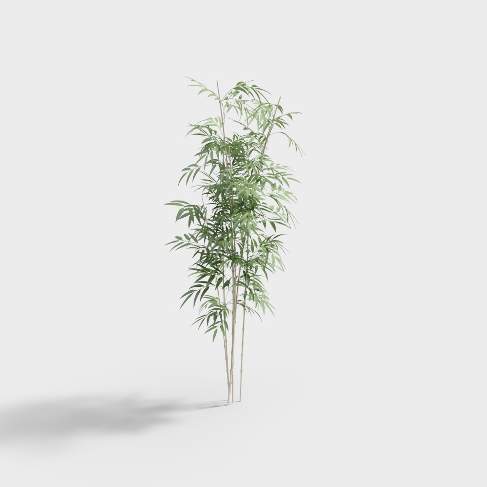 新中式园林景观-竹子组合3D模型