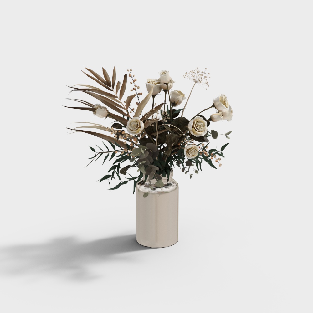 现代花瓶花艺金属