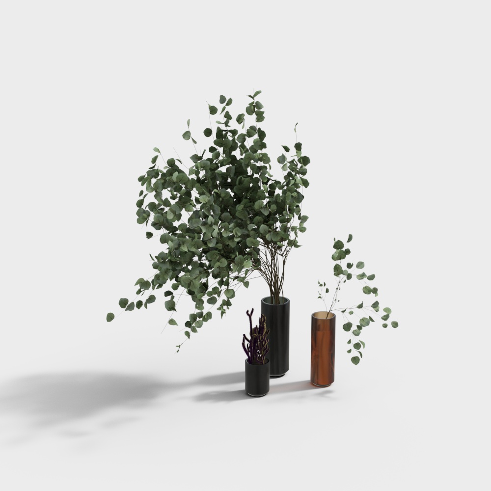 现代花瓶摆件3D模型