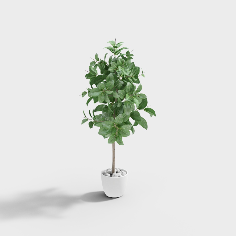 新中式火锅店2-植物摆件