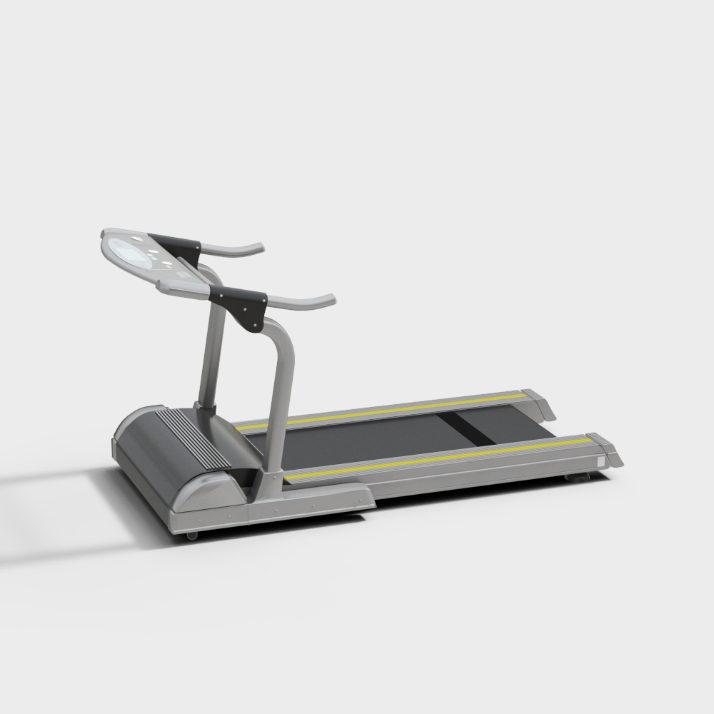 现代健身器材-跑步机3D模型