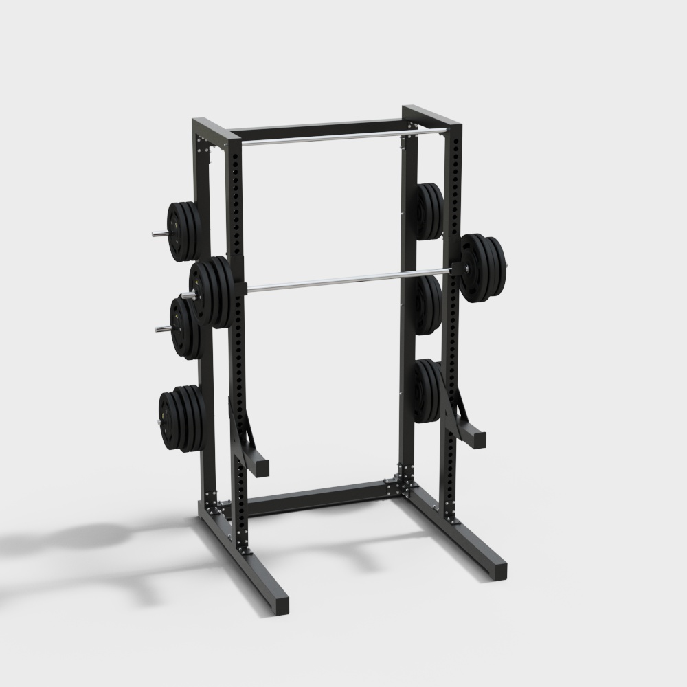 现代健身器材3D模型