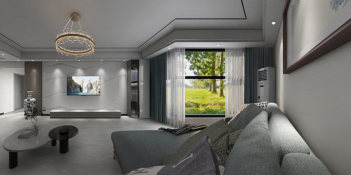 菊子姐姐-党政小区-装修设计方案