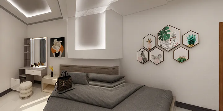 SAI KYAW的装修设计方案:Master bed room design