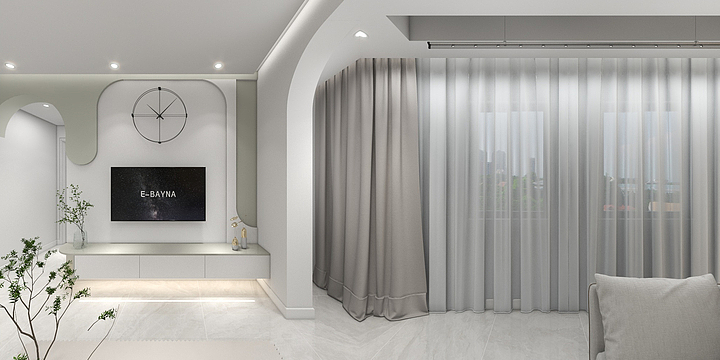 久叶设计-瑞和园89.50㎡B户型3室2厅1卫-装修设计方案