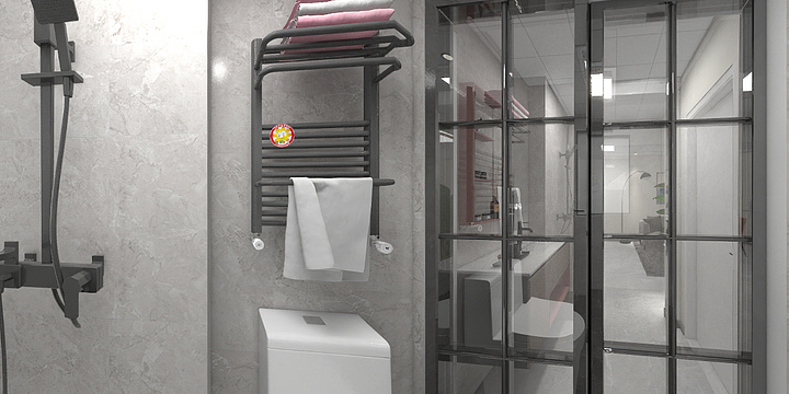 艺绘创客设计-王先生银河国际 99㎡雅居方案-现代简约-装修设计方案